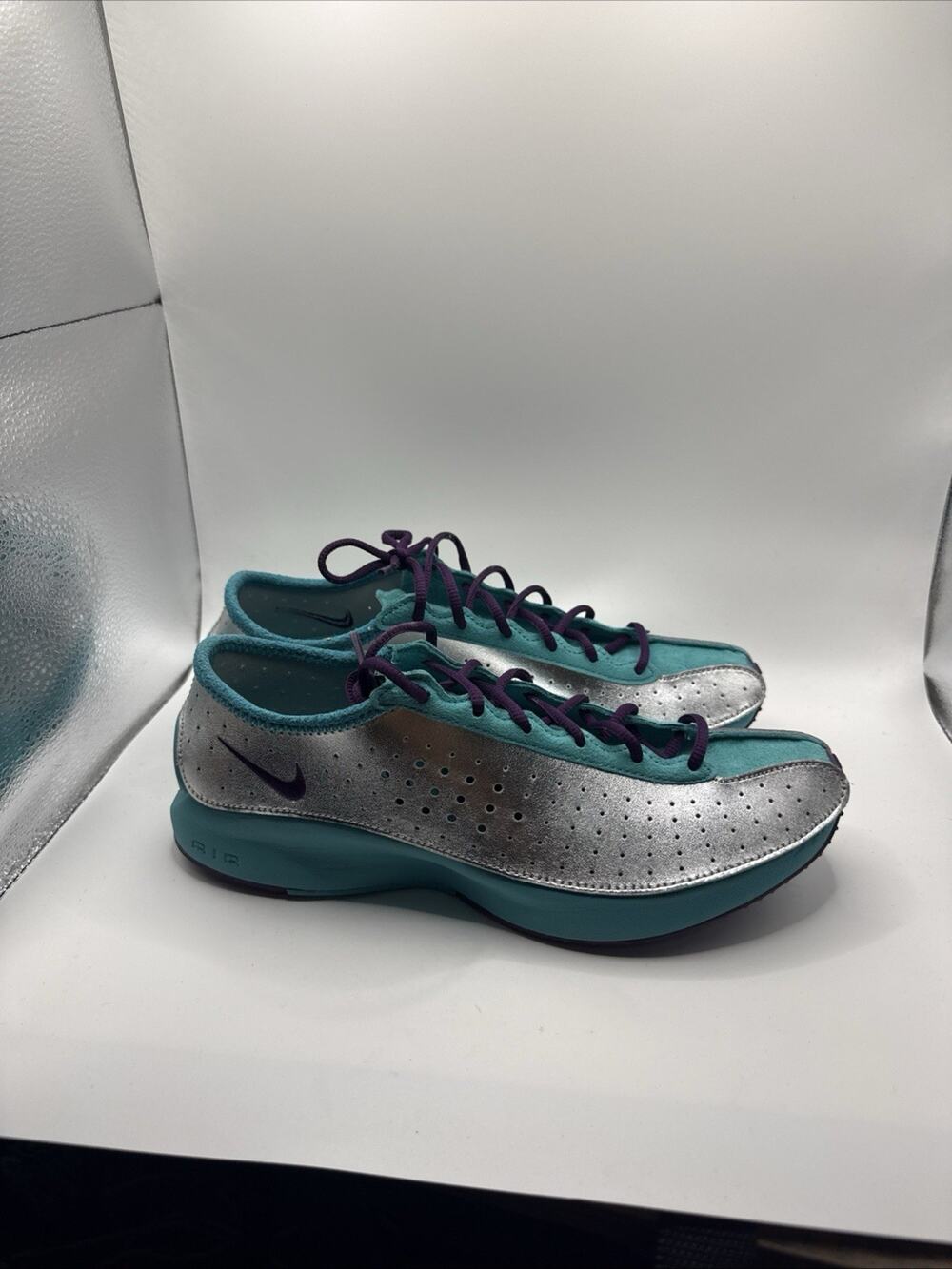 SIZE 9 - NEW Nike Wmns Air Superfly 'Metallic Silver Cabana' IB5824 002 GRAPE